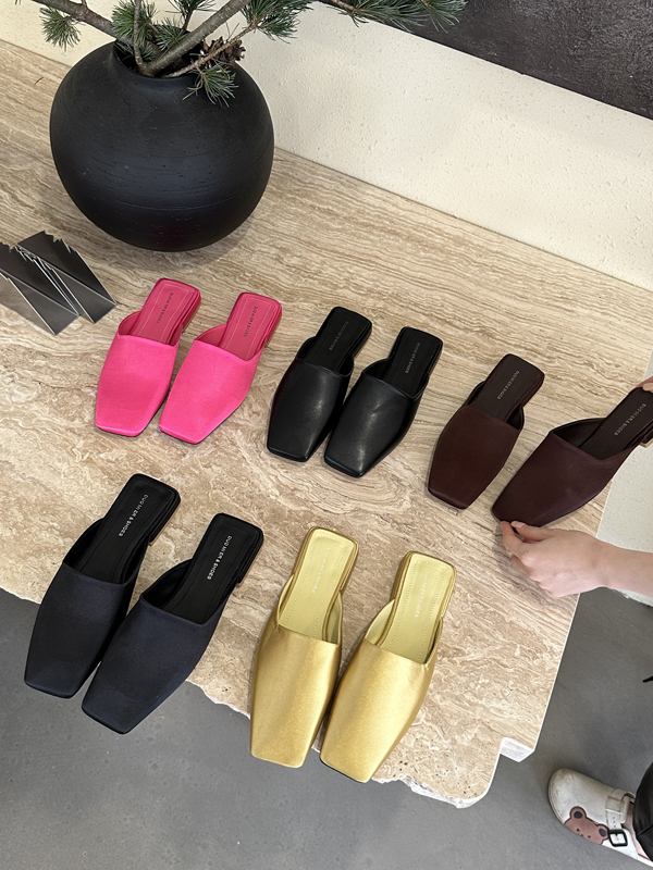 Retro Fashion Toe-Covered Slip-On Slippers - Image 3