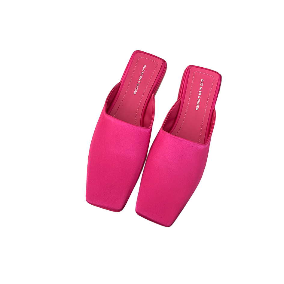 Retro Fashion Toe-Covered Slip-On Slippers - Image 5